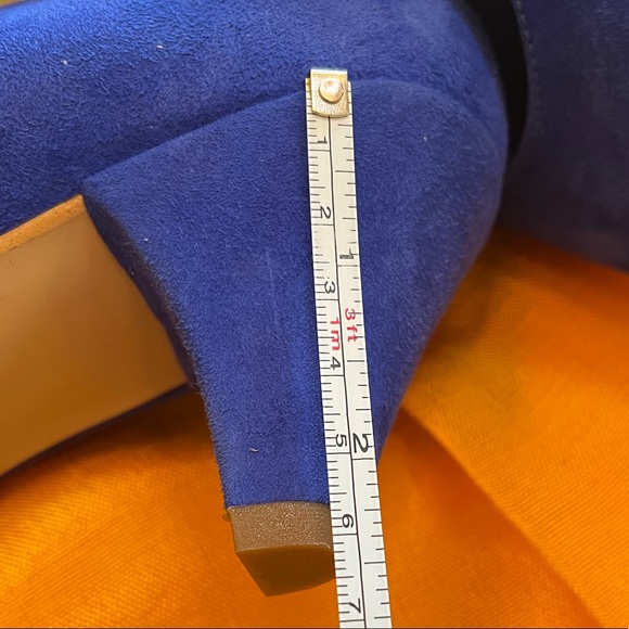 ๐ Cobalt Blue Suede Heels by OTISOPSE 41 EUR (10.5 US) Like New - Picture 10 of 12